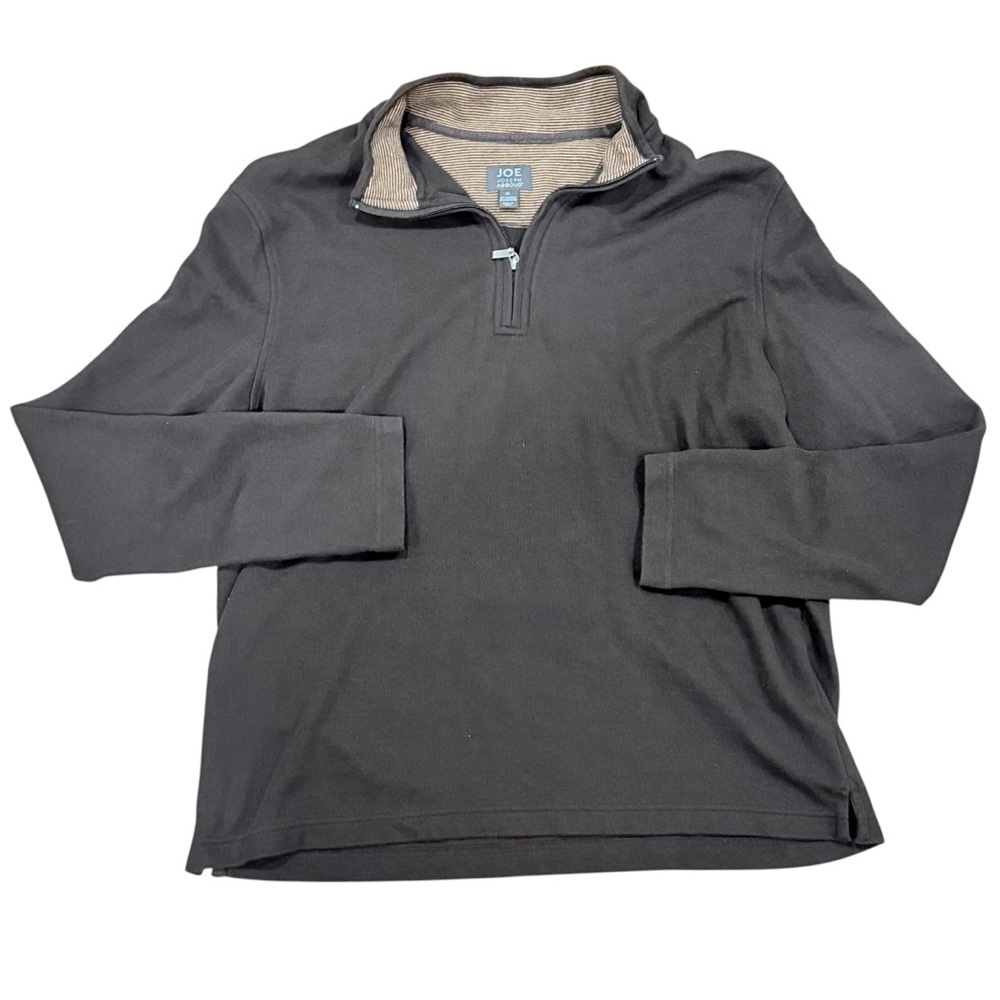 Joseph Abboud Men's XL 1/4 Zip Brown Sweater